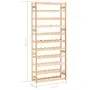 Botellero para 77 botellas de madera de pino de vidaXL, Botelleros - Ref: Foro24-286197, Precio: 71,40 €, Descuento: %