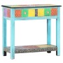 Mesa consola pintada a mano madera maciza de mango 80x35x75 cm de vidaXL, Mesas auxiliares - Ref: Foro24-286160, Precio: 172,...