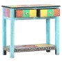 Mesa consola pintada a mano madera maciza de mango 80x35x75 cm de vidaXL, Mesas auxiliares - Ref: Foro24-286160, Precio: 172,...