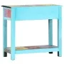 Hand-painted solid mango wood console table 80x35x75 cm by vidaXL, Side tables - Ref: Foro24-286160, Price: 188,51 €, Discoun...