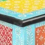 Hand-painted solid mango wood console table 80x35x75 cm by vidaXL, Side tables - Ref: Foro24-286160, Price: 188,51 €, Discoun...