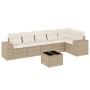 Set sofás de jardín 7 piezas y cojines ratán sintético beige de , Conjuntos de jardín - Ref: Foro24-3222597, Precio: 465,96 €...