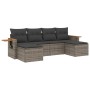 Set de muebles de jardín 6 pzas y cojines ratán sintético gris de , Conjuntos de jardín - Ref: Foro24-3259463, Precio: 372,11...