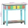 Hand-painted solid mango wood console table 80x35x75 cm by vidaXL, Side tables - Ref: Foro24-286160, Price: 188,51 €, Discoun...