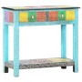 Mesa consola pintada a mano madera maciza de mango 80x35x75 cm de vidaXL, Mesas auxiliares - Ref: Foro24-286160, Precio: 172,...
