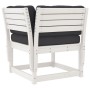 Set sofás jardín 5 pzas con cojines madera maciza pino blanco de , Conjuntos de jardín - Ref: Foro24-3217011, Precio: 546,85 ...