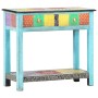 Mesa consola pintada a mano madera maciza de mango 80x35x75 cm de vidaXL, Mesas auxiliares - Ref: Foro24-286160, Precio: 172,...