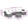 Set de sofás de jardín 8 pzas y cojines ratán sintético gris de , Conjuntos de jardín - Ref: Foro24-3257026, Precio: 444,40 €...