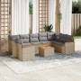 Juego de sofás jardín con cojines beige 10 pzas ratán sintético de , Conjuntos de jardín - Ref: Foro24-3258685, Precio: 644,2...