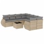 Set de sofás de jardín 9 pzas con cojines ratán sintético beige de , Conjuntos de jardín - Ref: Foro24-3253496, Precio: 614,8...