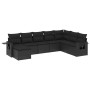 Set de sofás de jardín 8 piezas y cojines ratán sintético negro de , Conjuntos de jardín - Ref: Foro24-3252892, Precio: 528,2...
