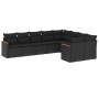 Set de sofás de jardín 8 piezas y cojines ratán sintético negro de , Conjuntos de jardín - Ref: Foro24-3258702, Precio: 618,5...