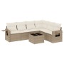Set sofás de jardín 7 piezas y cojines ratán sintético beige de , Conjuntos de jardín - Ref: Foro24-3252555, Precio: 519,02 €...