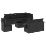 Set de sofás de jardín 8 piezas y cojines ratán sintético negro de , Conjuntos de jardín - Ref: Foro24-3252782, Precio: 640,9...