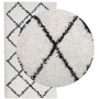 Alfombra de pelo largo moderna PAMPLONA crema y negro 60x110 cm de , Alfombras - Ref: Foro24-375360, Precio: 21,18 €, Descuen...