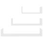 Estante de pared 3 piezas madera contrachapada blanco de vidaXL, Estantes y estanterías - Ref: Foro24-800198, Precio: 18,03 €...