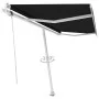 Toldo de pie automático gris antracita 450x350 cm de , Toldos - Ref: Foro24-3069649, Precio: 659,50 €, Descuento: %