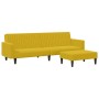 Juego de sofás 2 piezas terciopelo amarillo en Sofás | Comprar online en Foru.es