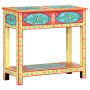 Mesa consola pintada a mano madera maciza de mango 80x35x75 cm de vidaXL, Mesas auxiliares - Ref: Foro24-286159, Precio: 185,...