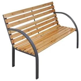 Banco de jardín madera maciza abeto 112 cm de , Bancos de jardín - Ref: Foro24-319573, Precio: 91,57 €, Descuento: %