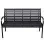 Gartenbank aus schwarzem Stahl und WPC 116 cm von , Gartenbänke - Ref: Foro24-319578, Preis: 141,95 €, Rabatt: %