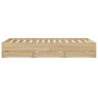 Cama con cajones madera ingeniería roble Sonoma 150x200 cm de , Camas y somieres - Ref: Foro24-3207268, Precio: 197,71 €, Des...