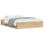 Cama con cajones madera ingeniería roble Sonoma 140x200 cm de , Camas y somieres - Ref: Foro24-3207275, Precio: 196,55 €, Des...