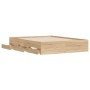 Cama con cajones madera ingeniería roble Sonoma 140x200 cm de , Camas y somieres - Ref: Foro24-3207275, Precio: 196,55 €, Des...