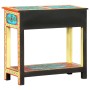Mesa consola pintada a mano madera maciza de mango 80x35x75 cm de vidaXL, Mesas auxiliares - Ref: Foro24-286159, Precio: 185,...