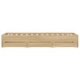 Cama con cajones madera ingeniería roble Sonoma 90x200 cm de , Camas y somieres - Ref: Foro24-3207296, Precio: 130,66 €, Desc...