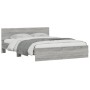 Estructura de cama cabecero y luces LED gris Sonoma 160x200 cm de , Camas y somieres - Ref: Foro24-3207600, Precio: 202,36 €,...