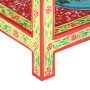 Mesa consola pintada a mano madera maciza de mango 80x35x75 cm de vidaXL, Mesas auxiliares - Ref: Foro24-286159, Precio: 185,...