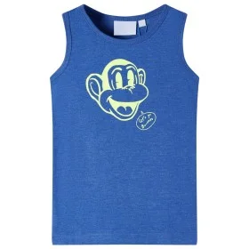 Camiseta de tirantes infantil azul mélange 104 de , Camisetas para niños - Ref: Foro24-11660, Precio: 7,93 €, Descuento: %