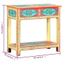 Mesa consola pintada a mano madera maciza de mango 80x35x75 cm de vidaXL, Mesas auxiliares - Ref: Foro24-286159, Precio: 185,...