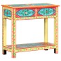 Mesa consola pintada a mano madera maciza de mango 80x35x75 cm de vidaXL, Mesas auxiliares - Ref: Foro24-286159, Precio: 185,...