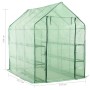 Invernadero accesible con 12 estantes acero 143x214x196 cm de vidaXL, Invernaderos - Ref: Foro24-46913, Precio: 162,56 €, Des...