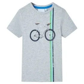 Camiseta de manga corta infantil gris 104 de , Camisetas para niños - Ref: Foro24-12150, Precio: 8,19 €, Descuento: %