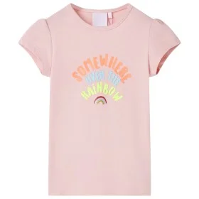 Camiseta infantil rosa claro 140 de , Camisetas para niños - Ref: Foro24-10763, Precio: 8,32 €, Descuento: %