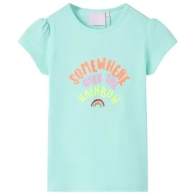 Camiseta infantil aguamarina claro 140 de , Camisetas para niños - Ref: Foro24-10768, Precio: 8,32 €, Descuento: %