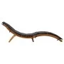 Liege mit Kissen aus massivem dunkelgrauem Akazienholz von vidaXL, Liegen - Ref: Foro24-46651, Preis: 161,41 €, Rabatt: %