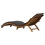 Lounger with cushion solid dark gray acacia wood by vidaXL, Loungers - Ref: Foro24-46651, Price: 161,41 €, Discount: %