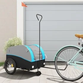 Remolque para bicicleta hierro negro y azul 45 kg de , Remolques para bicicletas - Ref: Foro24-94149, Precio: 86,66 €, Descue...