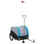 Remolque para bicicleta hierro negro y azul 45 kg de , Remolques para bicicletas - Ref: Foro24-94149, Precio: 88,08 €, Descue...