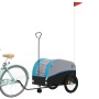 Remolque para bicicleta hierro negro y azul 45 kg de , Remolques para bicicletas - Ref: Foro24-94149, Precio: 88,08 €, Descue...