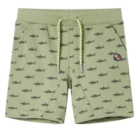 Pantalones cortos infantiles con cordón caqui claro 92 de , Pantalones de niños - Ref: Foro24-12324, Precio: 10,09 €, Descuen...