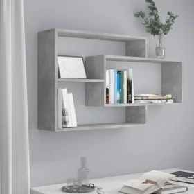 Concrete gray plywood wall shelves 104x20x58.5 cm by vidaXL, Shelves and shelves - Ref: Foro24-800328, Price: 40,37 €, Discou...