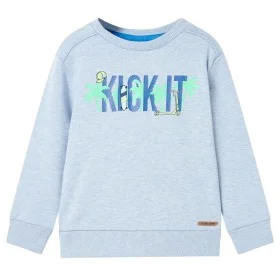 Sudadera para niños azul suave melange 128 de , Camisetas para niños - Ref: Foro24-11972, Precio: 11,11 €, Descuento: %