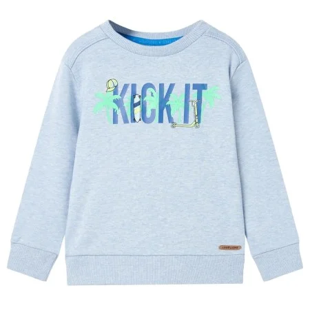Sudadera para niños azul suave melange 128 de , Camisetas para niños - Ref: Foro24-11972, Precio: 11,11 €, Descuento: %
