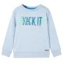 Sudadera para niños azul suave melange 128 de , Camisetas para niños - Ref: Foro24-11972, Precio: 11,11 €, Descuento: %