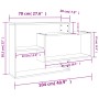Estantes de pared de contrachapada gris hormigón 104x20x58,5 cm de vidaXL, Estantes y estanterías - Ref: Foro24-800328, Preci...
